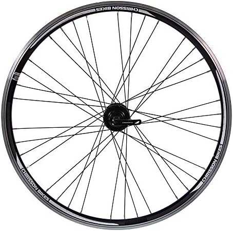 26 "Bicycle Wheel CHRISSON ETRTO 559 Back Wheel Aluminium hollow chamber rim 4 x 9 Disc Brakes Black TOP