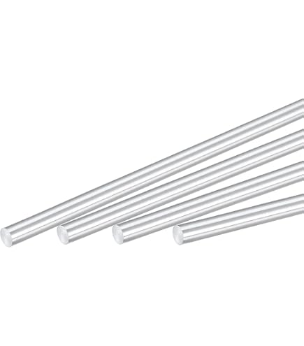 Tiges Aluminium Rondes Pleines 5mm X 200mm - Lot De 2 Pour Bricolage, Modélisme, Fabrication DIY