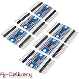 AZDelivery ⭐⭐⭐⭐⭐ 6 x TXS0108E 8 Channel 8-Bit Logic Level Bi-directional Converter Module for Arduino and Raspberry Pi