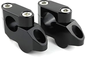 Xitomer 7/8" 22,2 mm moto ATV Dirt Bike Motocross Aftermarket Manubrio Alzata Con Morsetti Per Suzuki SV 650/DRZ 400/S/V-Strom, Honda CRF250L, Kawasaki Z125, Yamaha FZ8, BMW (nero)