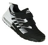 nike herren schuhe mit klettverschluss  Bootsland 908 Black White Klett Turnschuhe Sneaker Sportschuhe Herren, Schuhgröße:45