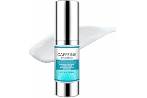 SUNERLY Crème contour des yeux avec 5 % de caféine pour le traitement des cernes, crème anti-rides, sérum quotidien pour les yeux, poches sous les yeux, réduit les rides et ridules, 30 ml