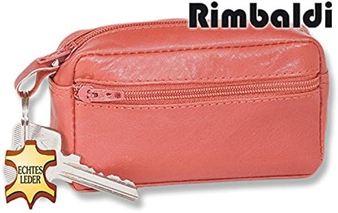 Rimbaldi - Large key pocket with extra compartment made from soft, untreated calf leather in cognac