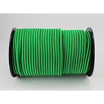 Corde Élastique Monoflex 6mm X 20m - Verte - Allongement 110% - Pour Bâches, Fixation Extérieure