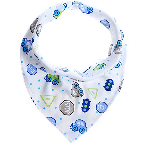 Labebe – Baby Dreieckstuch Lätzchen Spucktuch 10er Pack mit süßen Motiven aus 100% Baumwolle - 8