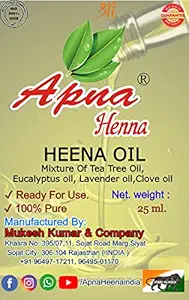 Henna oil (MEHANDI TEL) Use For Henna/Mehandi Dark Stain & Colour