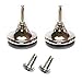 Happy Beds 8 x Chrome Gliders Glides With Inserts For Divan Beds Sofa Or Furniture Silver