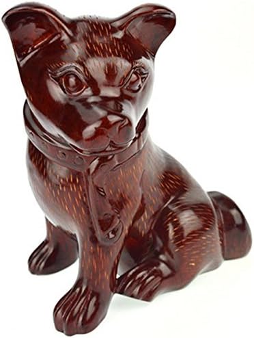 CLHK Chinese handmade carving art mahogany crafts dog fengshui zodiac dog artwork crafts collectibles statue , 12.5*14*20