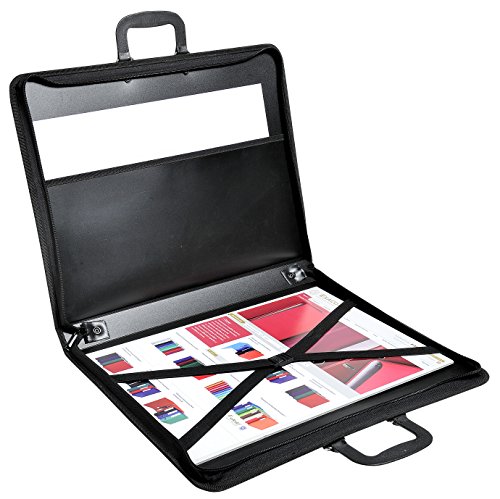 Exacompta 88334E Zeichenmappe Exactive, für DIN A2, 650 x 510 x 45 mm Stück, schwarz - 2