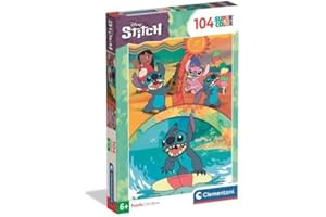 CLEMENTONI PUZZLE DLA DZIECI, PZL 104 DISNEY STITCH 2024, MADE IN ITALY, 25042