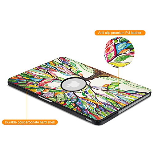 Fintie MacBook Pro 13 (Non-Retina) Hülle Case – Ultra Slim Hochwertige Kunstleder Coated Hard Shell Schutzhülle Tasche für Apple MacBook Pro 13.3″ WITH CD-ROM Drive (A1278), Liebesbaum - 3
