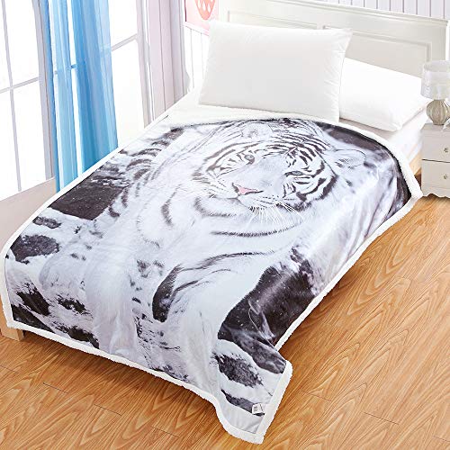 i-baby Sherpa Throw Blanket Fleece Digital Printing Reversible Super Soft Lightweight Blanket Warm M