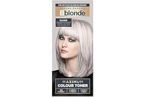 Jerome Russell Bblonde Maximum Colour Silver Toner - Non Permanent Hair Toner for Pre Lightened & Naturally Blonde Hair, Silver Hair Dye with No Ammonia or Peroxide, Lasts up to 8 Washes, 75ml