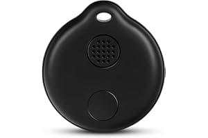 AQUOTA Smart Tag - Koffer Tracker kompatibel mit Apple Wo ist? APP, Schlüsselfinder GPS Tracker für Schlüssel, Gepäck, Koffer, Brieftasche (nur iOS) - Schwarz