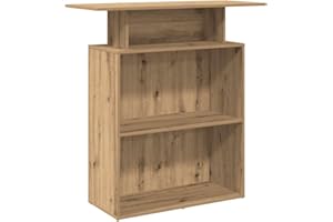 ‎VIDAXL vidaXL Empfangstheke Artisan-Eiche 100x40x104 cm Holzwerkstoff, Empfangstresen, Salon Empfangstheke, Kassentheke, Empfangstisch, Büro Empfangstheke