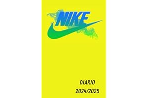 Diario Scuola 2024/2025 Nike Giallo: Agenda Scolastica Giornaliera Elementari Medie Superiori Per studente