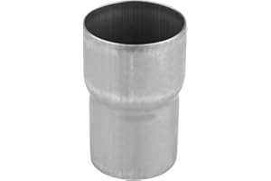 COCOARM Adaptador de tubo de escape para motocicletas, acero inoxidable para tubo de escape de 51 mm a 60 mm