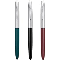 Hero 1303 Füllfederhalter Set – 4 Stifte In Silber, Schwarz, Blau, Pink Mit 0,5 Mm Feinfeder