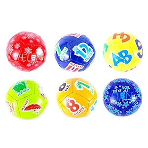 Elan Kids Fun City Football Assorted Colour and Design, Size 3 Appropriate for Age Upto 5-6 Years, Gift, Toy, Boys, Girls