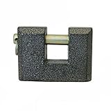 candado anticizalla 80mm cisa 12 mm de espesor, soporte de acero deslizante evita aserrado