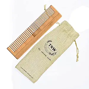 TNW-The Natural Wash Pure Neem Wood Comb for Women And Men| Natural & Eco-Friendly | Hair Growth, Anti-Dandruff Hair Styling Comb with Fine & Wide Teeth for Daily Use - Made in India