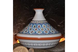 YODECO Tajine, Keramik, Mehrfarbig, 31 x 31 x 8 cm