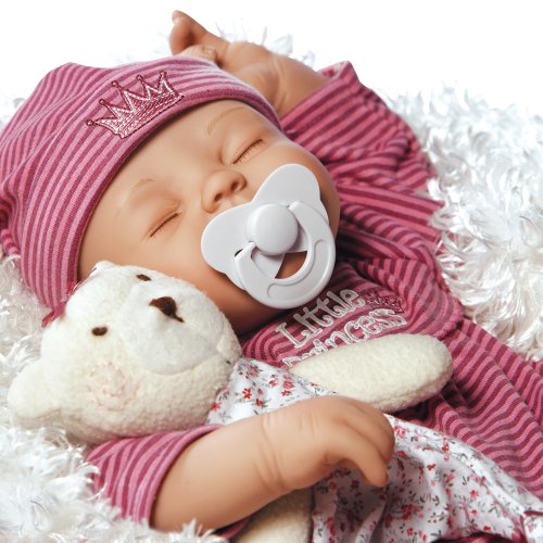 Paradise Galleries Lifelike Realistic Soft Vinyl Weighted 41cm Baby Girl Doll Gift 