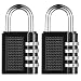 Produktbild 2 Stück Zahlenschloss, Oria 4-Rücksetzbaren Vorhängeschloss, Security Vorhängeschloss, Wetter Proof Design für Schule Gym locker, Sport Tasche, Aktenschränke, Werkzeugkoffer, Fall etc..