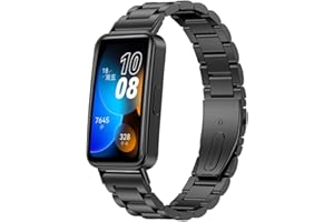 SABSEN Metall Armband für Huawei Band 8 Armband, Huawei Band 8 Verstellbare Edelstahl Ersatzbänder Armband Kompatibel mit Armband Huawei Band 8 (C)