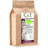 C&T Bio Espresso Crema | Cafe entkoffeiniert 100 % Arabica 1000 g entkoffeinierter Kaffee ganze Bohnen im Kraftpapierbeutel