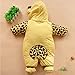 Baby Girls Boys Cows Warm Body Suit Autumn and Winter Infant Jumpsuits Rompers