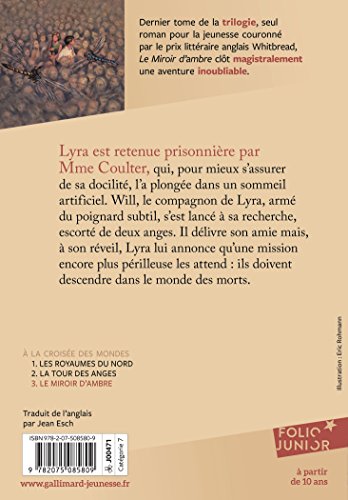 Livres Couvertures de À la croisée des mondes, III:Le Miroir d'ambre