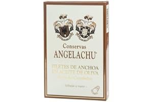 Filetes de Anchoa del Cantábrico en Aceite de Oliva Angelachu 115 g. Hansa.
