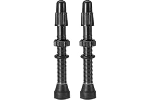 LSUWDE Valve Stem, Pack of 2, Tubeless Presta Valve Stem, Aluminum Alloy Valve Stems, 48 mm Tyre Valve, Bicycle Aluminum Alloy Tubeless Presta Valve Stem, for Vacuum Tire of Mountain Road Bike