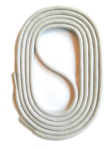 SNORS - Shoelaces - ROUND LACES LIGHT GREY 130cm 51.1", ca. 3mm, Replacement shoelaces strings - with integrated stabilization