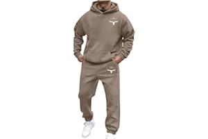 NQYIOS Tracksuit Mens Full Set Long Sleeve Hooded Sweatshirt and Sweatpants Set Hoodie Joggers Sets 2 Piece Fashion Sweatsuits for Men Sport Set Sweatpants and Sweatshirt Christmas