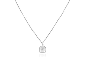 MEG GIOIELLI Catenina girocollo con ciondolo pendente Campanella di Capri portafortuna in argento 925 rodiato bianco confezione regalo donna