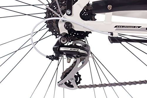 28″ Zoll LUXUS ALU CITY BIKE TREKKINGRAD DAMENFAHRRAD CHRISSON INTOURI LADY mit 24G SHIMANO weiss matt - 8