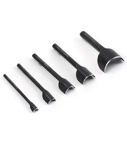 Produktbild von 5 Stücke Bogenförmiger Lederstanzer, 10mm-40mm, Leder Cutter Bogen