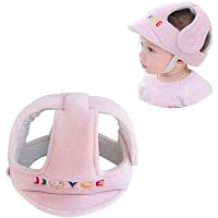 Casque De Protection Bébé Dioxide - Anti-Chute - Coton Respirant - Réglable - Rose - Pour Apprentissage Marche