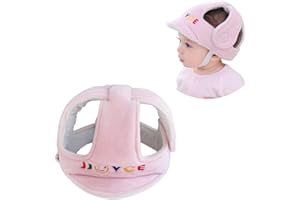 G-TREE Bebé Protector de Cabeza, Respirable Casco de Seguridad, Niño Tapa de Protección Arneses Sombrero para Infantile Pequeño Aprender a Caminar Correr, Rosa