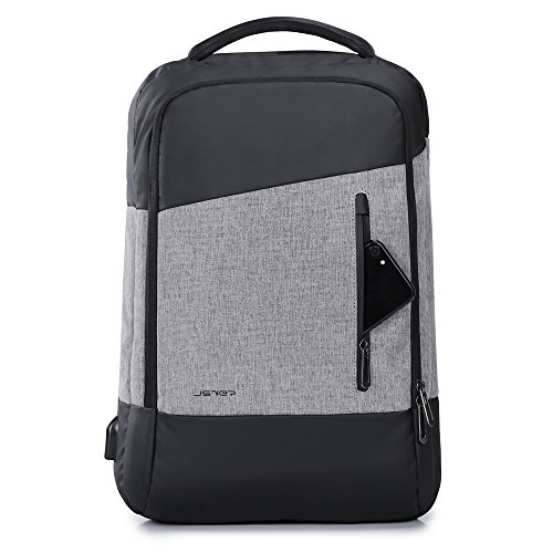 JSVER Business Laptop Rucksack 15 6 Zoll mit USB-Ladekabel  Wasserabweisende