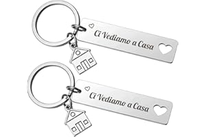 Aonveki Portachiavi Casa Nuova Coppia, Scritte Dolce Casa Biglietto d'auguri, Regalo Compleanno Anniversario San Valentino per Lei e Lui, Regali di Inaugurazione della Casa per Moglie Marito