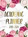 Produktbild 2019-2020 Academic Planner: Marble & Gold Weekly & Monthly Student Organizer, Calendar & Schedule Agenda with Inspirational Quotes, Notes, To-Do's, Vision Boards and More | Cute Peonies Floral Print