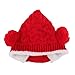 Etosell Lovely Winter Warm Kid Baby Girl Boy Dual Balls Ear Wool Knit Beanie Cap Hat (Red)