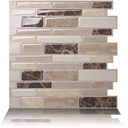 Amazon.co.uk: peel and stick wall tiles