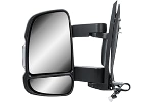 ‎LONGLING Außenspiegel Links Spiegel Langer Arm Elektrisch und Beheizbar mit Blinker Für Fiat Ducato Citroën Jumper Peugeot Boxer 2006-Onward Opel Movano 2022-Onward