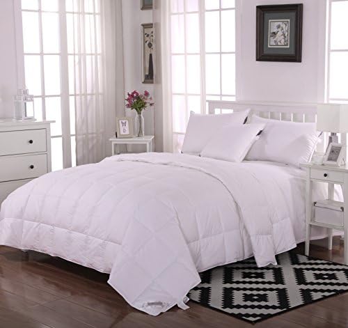 Spring &amp; Summer Lightweight 100% White Duck Down Duvet/Quilt,4.5 Tog,Size Super King,Solid White