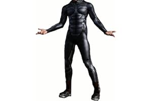 Koongso Costume da scheletro robotico da uomo, tuta intera unisex per adulti, tuta intera con armatura 3D stampata skinny catsuit robot cosplay zentai body