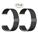 Produktbild Uhrenarmband für Samsung Galaxy Gear S3 Classic/Frontier Smartwatch Band, fanceeast 22 mm Edelstahl Band + Milanaise Loop Edelstahl Ersatz Schnalle Strap, 2 PC Black B
